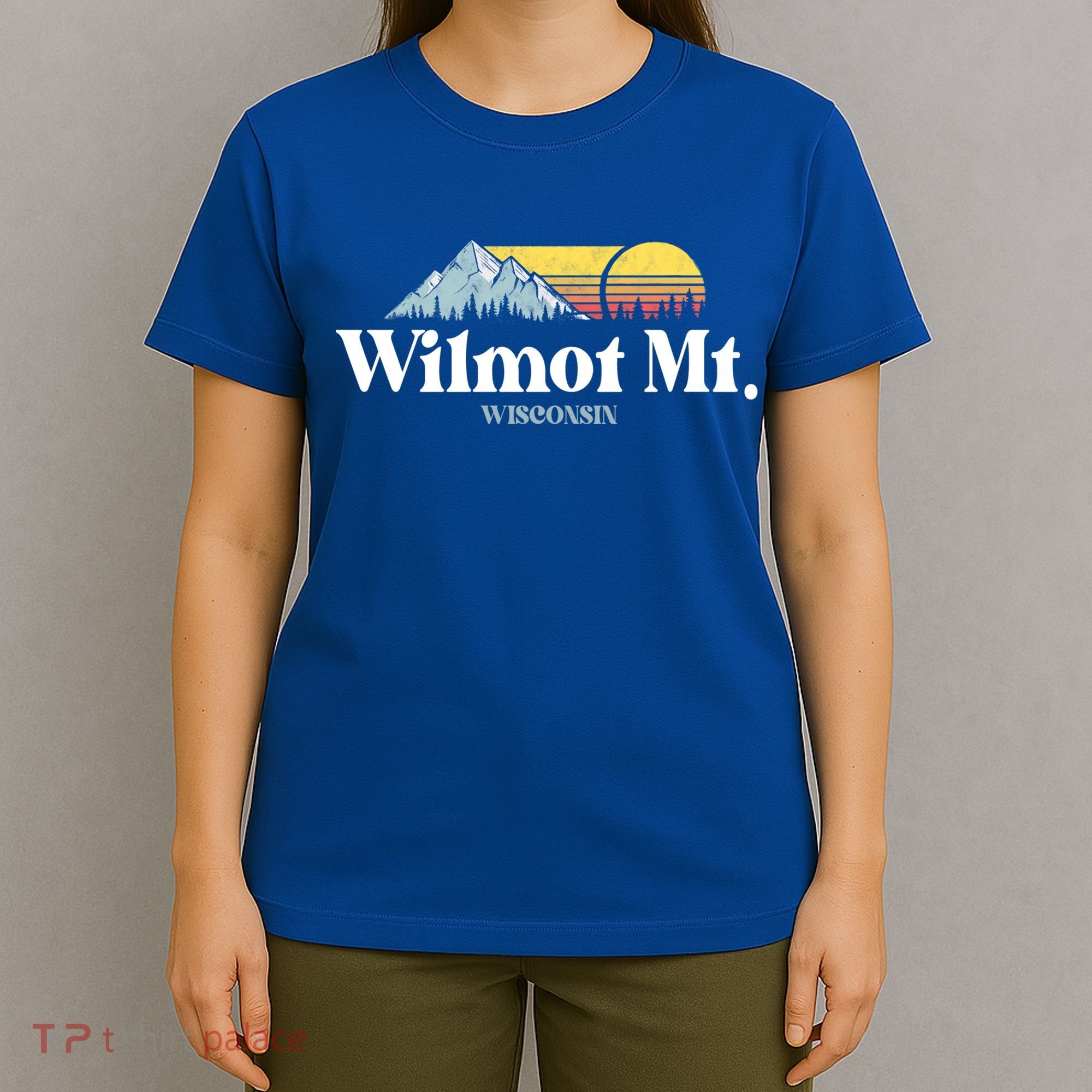 Wilmot Mountain Wisconsin Ski Trip Snowboarding Slopes Cute Gift T-Shirt