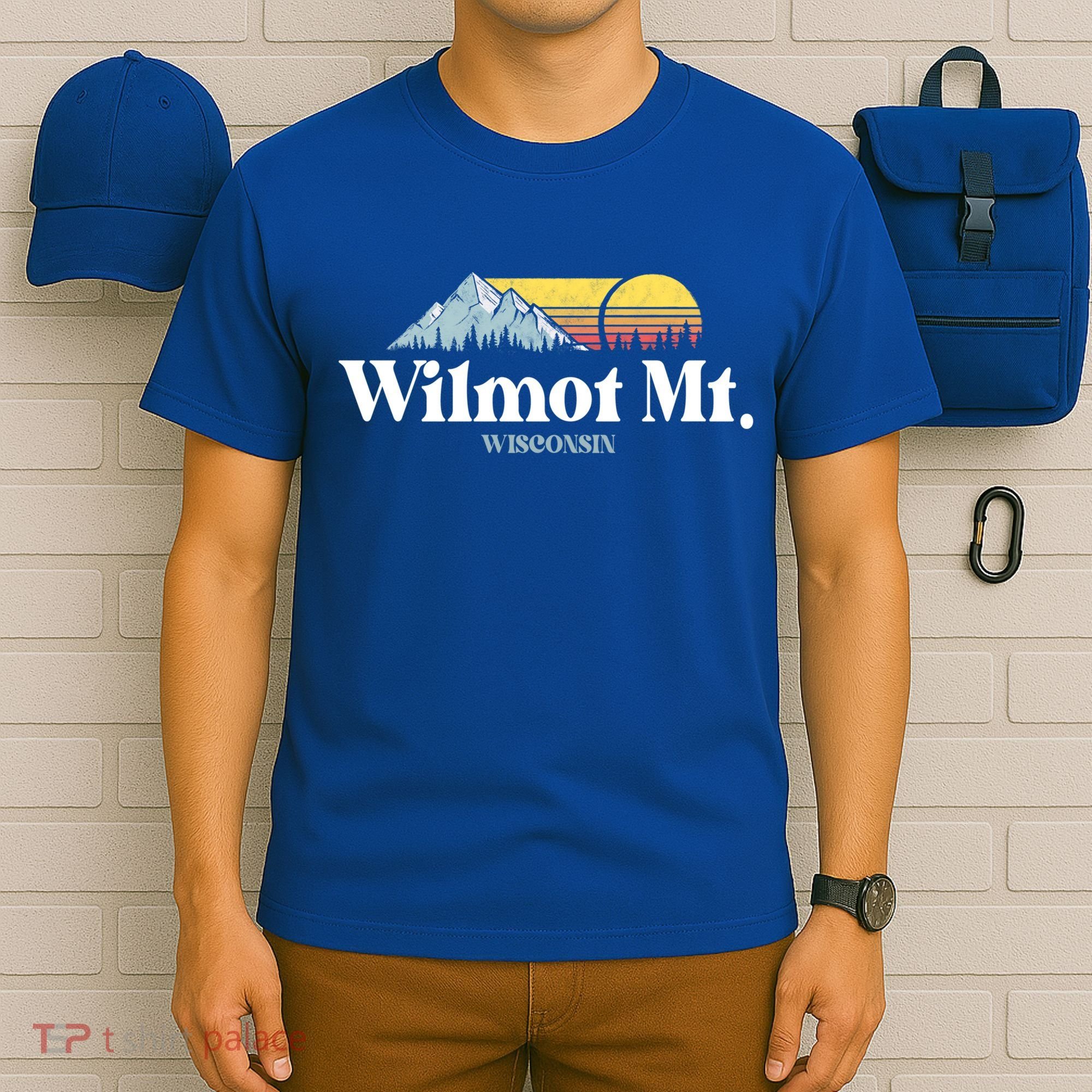 Wilmot Mountain Wisconsin Ski Trip Snowboarding Slopes Cute Gift T-Shirt