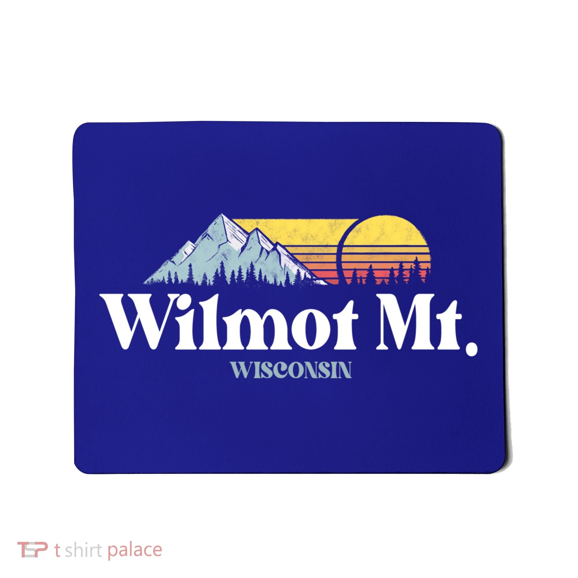 Wilmot Mountain Wisconsin Ski Trip Snowboarding Slopes Cute Gift Mousepad