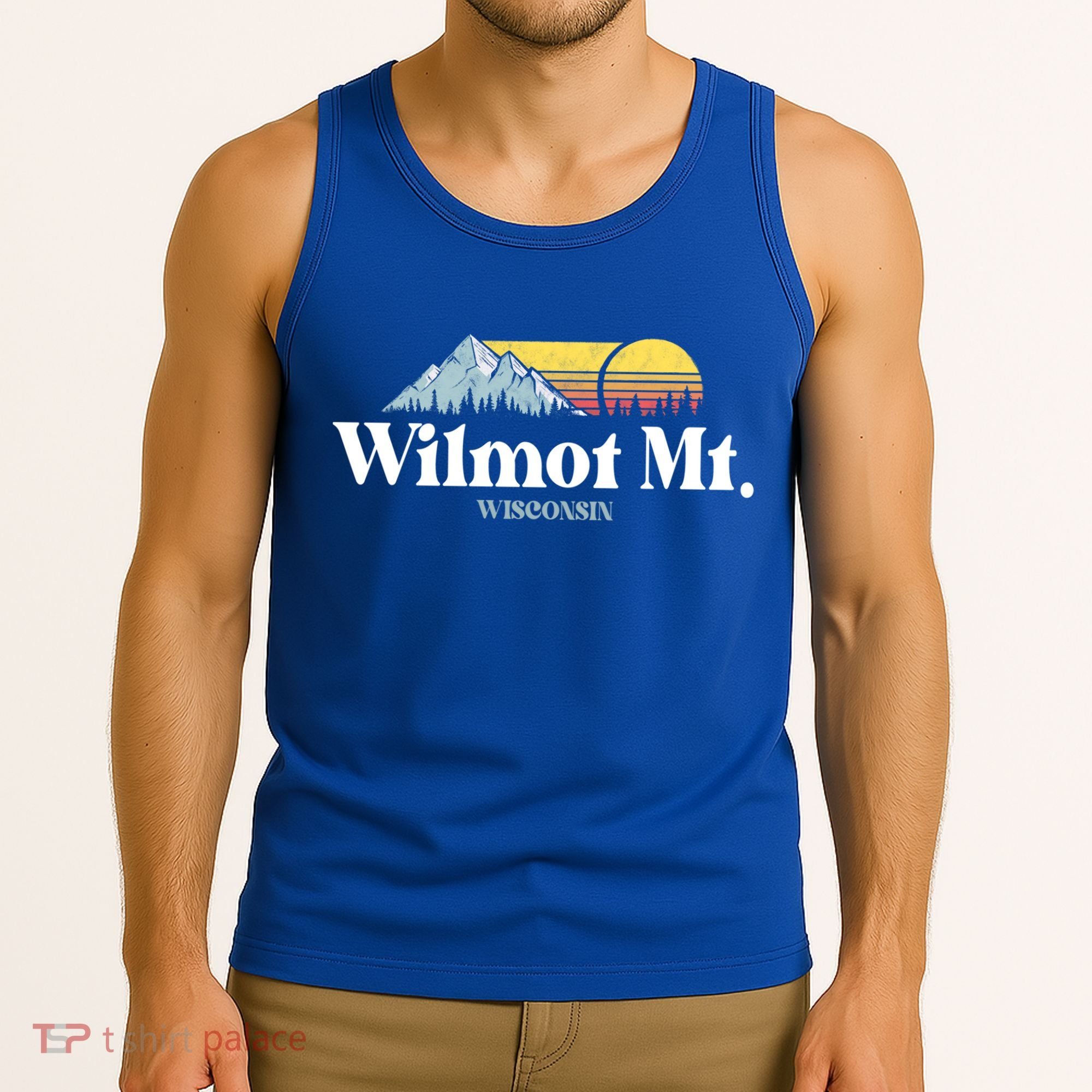 Wilmot Mountain Wisconsin Ski Trip Snowboarding Slopes Cute Gift Tank Top