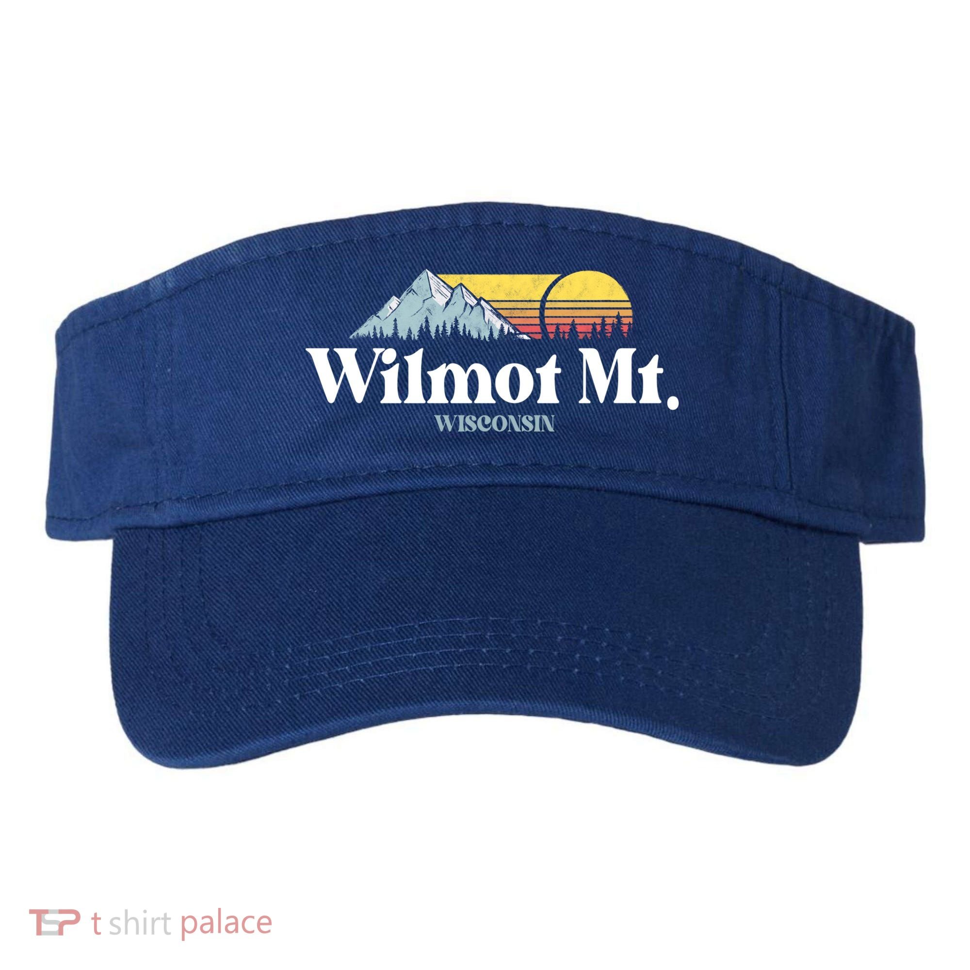 Wilmot Mountain Wisconsin Ski Trip Snowboarding Slopes Cute Gift Visor