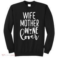 Wife Mother Wine Lover Sweatshirt thumb 0