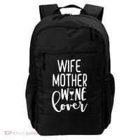 Wife Mother Wine Lover Backpack thumb 0
