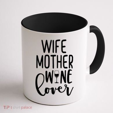 Wife Mother Wine Lover Coffee Mug back