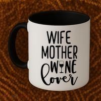 Wife Mother Wine Lover Coffee Mug thumb 2