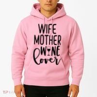 Wife Mother Wine Lover Hoodie thumb 2