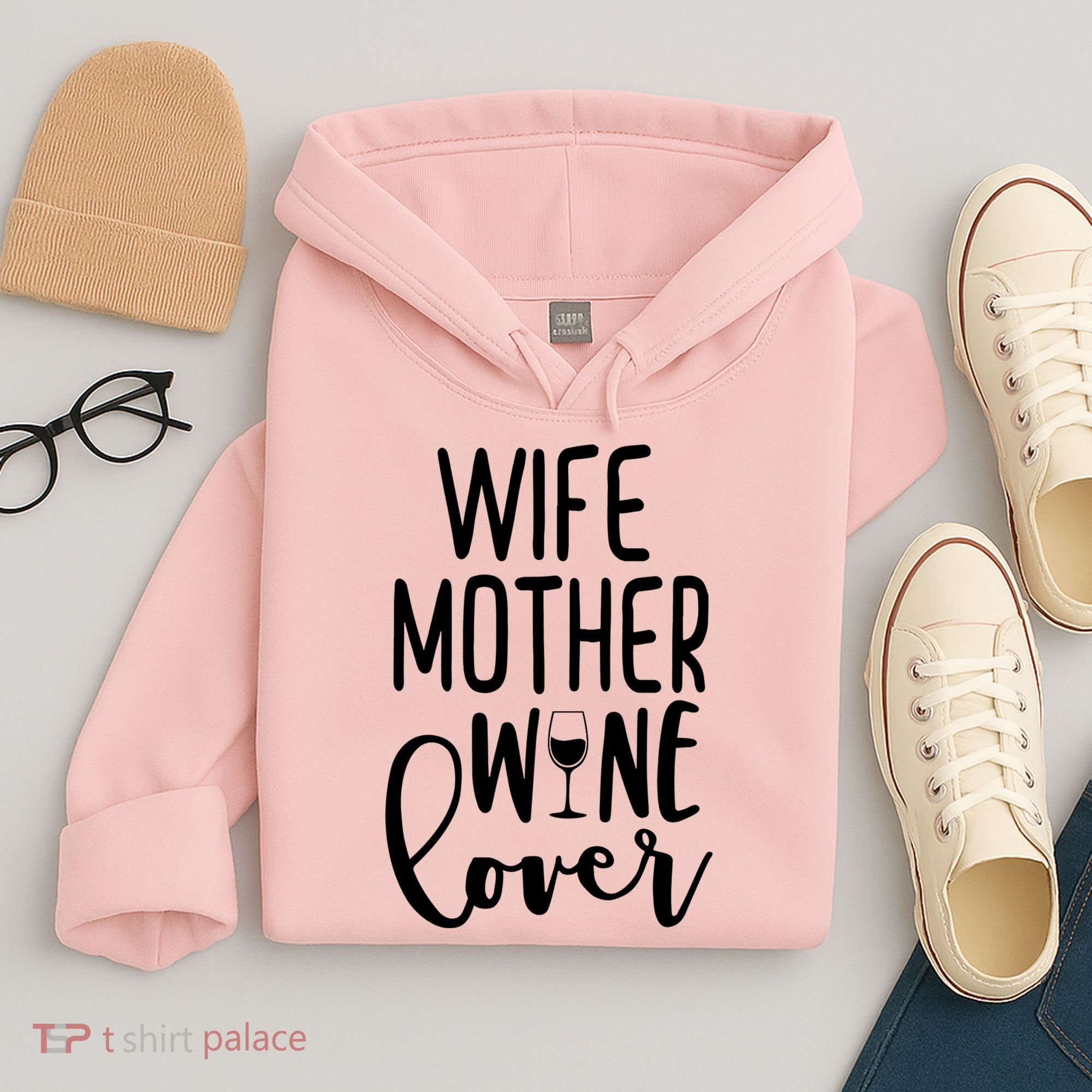 Wife Mother Wine Lover Hoodie