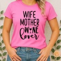 Wife Mother Wine Lover Women's T-Shirt thumb 2