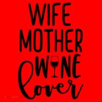 Wife Mother Wine Lover Santa Hat thumb 1