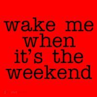 Wake Me When It's The Weekend Santa Hat thumb 1