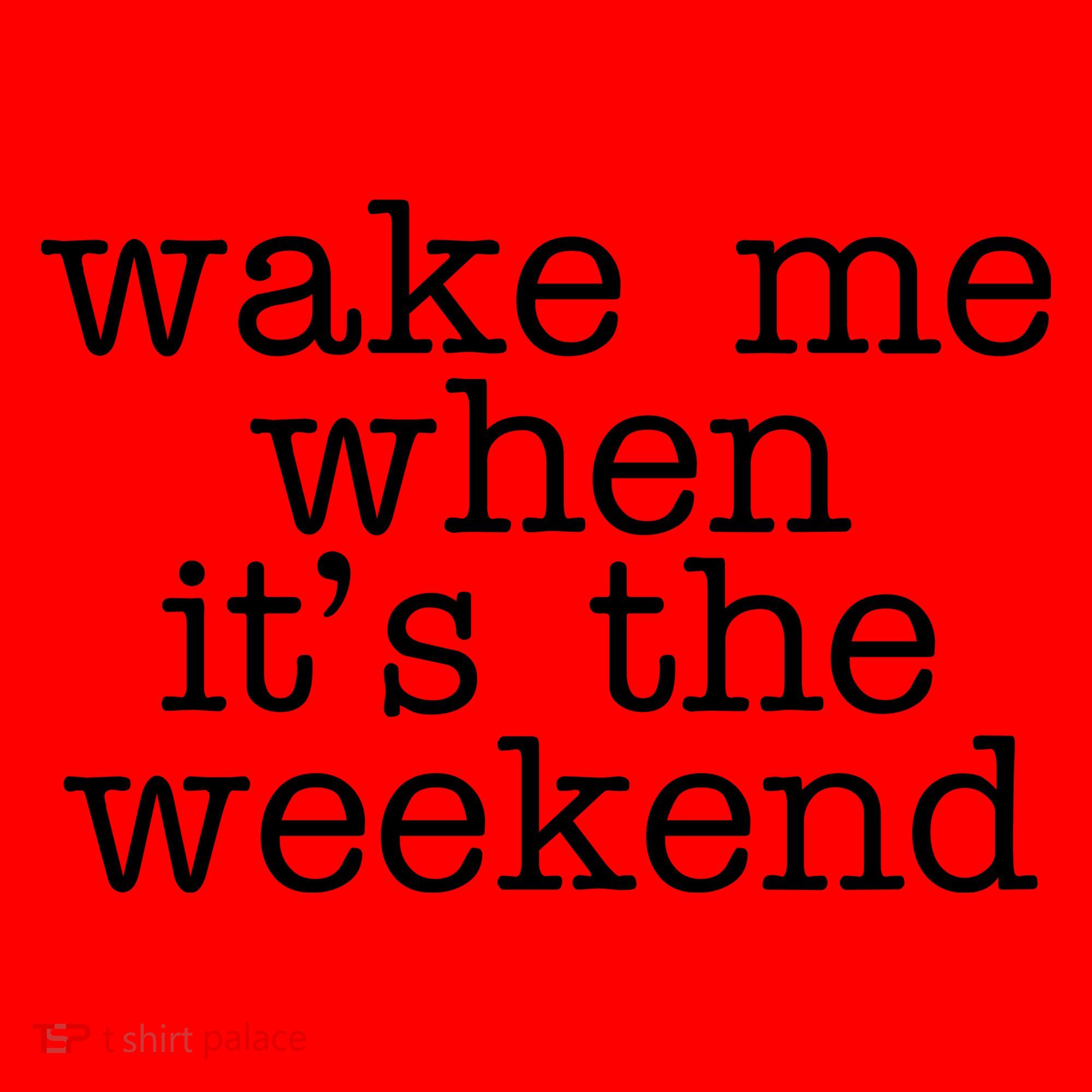 Wake Me When It's The Weekend Santa Hat