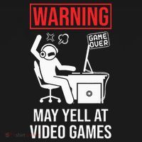 Warning May Yell At Video Games Gamer Women's Hoodie thumb 2