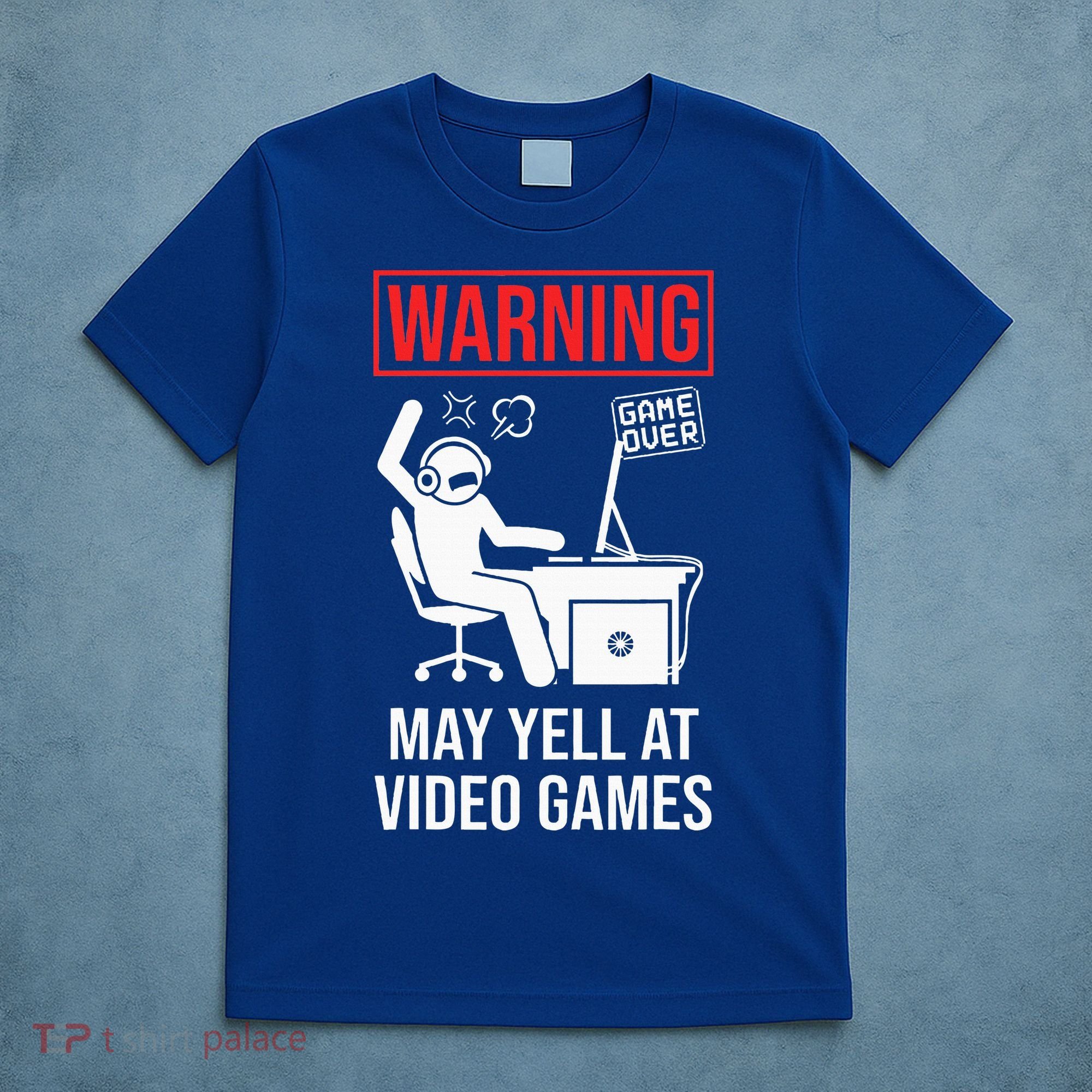 Warning May Yell At Video Games Gamer T-Shirt