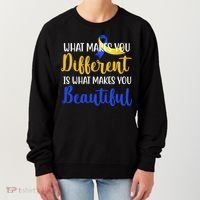 What Makes You Different Is What Makes You Beautiful Down Syndrome Women's Sweatshirt thumb 0