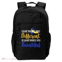 What Makes You Different Is What Makes You Beautiful Down Syndrome Backpack thumb 0
