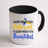 What Makes You Different Is What Makes You Beautiful Down Syndrome Coffee Mug thumb 1