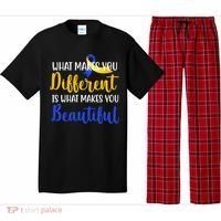 What Makes You Different Is What Makes You Beautiful Down Syndrome Pajama Set thumb 0