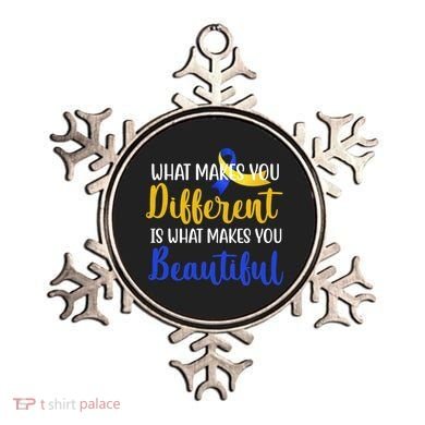 What Makes You Different Is What Makes You Beautiful Down Syndrome Ornament