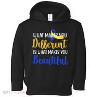 What Makes You Different Is What Makes You Beautiful Down Syndrome Toddler Hoodie thumb 0
