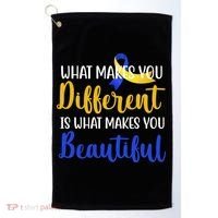 What Makes You Different Is What Makes You Beautiful Down Syndrome Golf Towel thumb 0