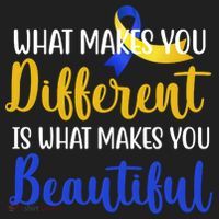 What Makes You Different Is What Makes You Beautiful Down Syndrome Golf Towel thumb 3
