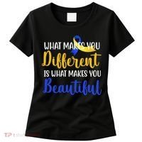 What Makes You Different Is What Makes You Beautiful Down Syndrome Women's T-Shirt thumb 0