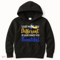 What Makes You Different Is What Makes You Beautiful Down Syndrome Kids Hoodie thumb 0