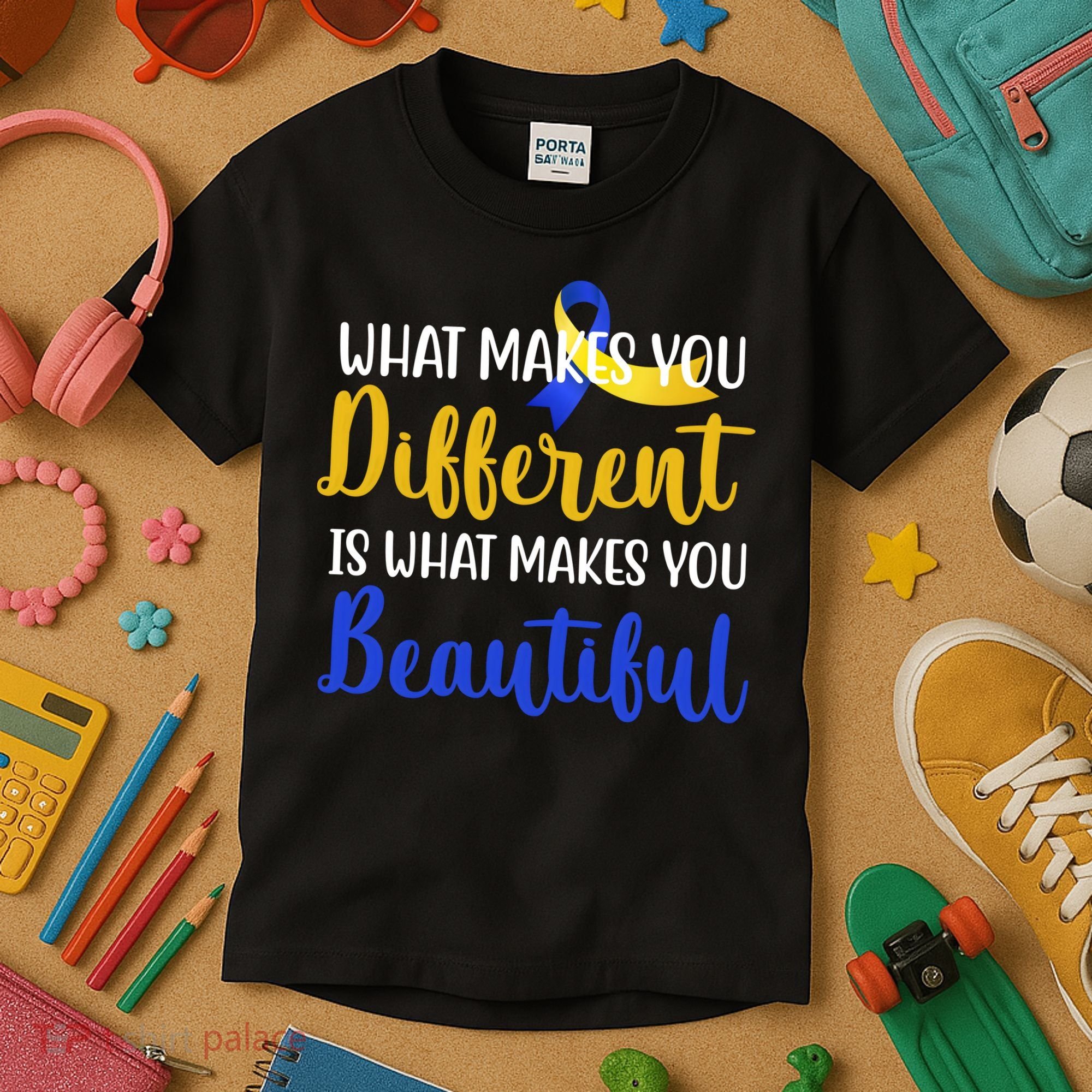 What Makes You Different Is What Makes You Beautiful Down Syndrome Kids T-Shirt