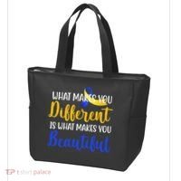 What Makes You Different Is What Makes You Beautiful Down Syndrome Tote Bag thumb 3