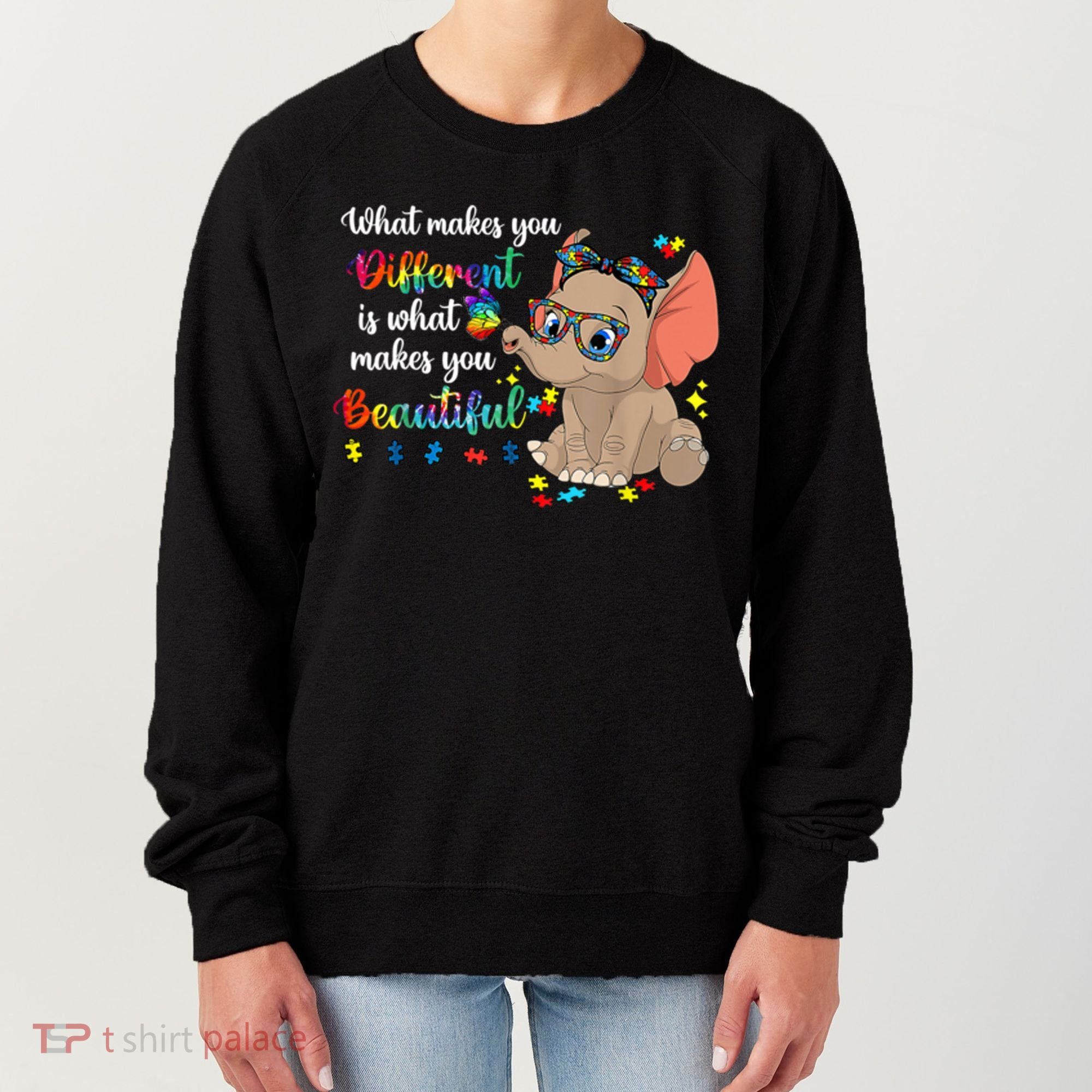 What Makes You Different Is What Makes You Beautiful Autism Women's Sweatshirt