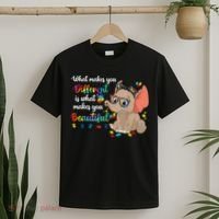 What Makes You Different Is What Makes You Beautiful Autism T-Shirt thumb 2