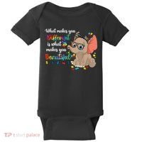 What Makes You Different Is What Makes You Beautiful Autism Baby Bodysuit thumb 0
