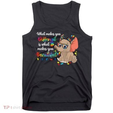 What Makes You Different Is What Makes You Beautiful Autism Tank Top
