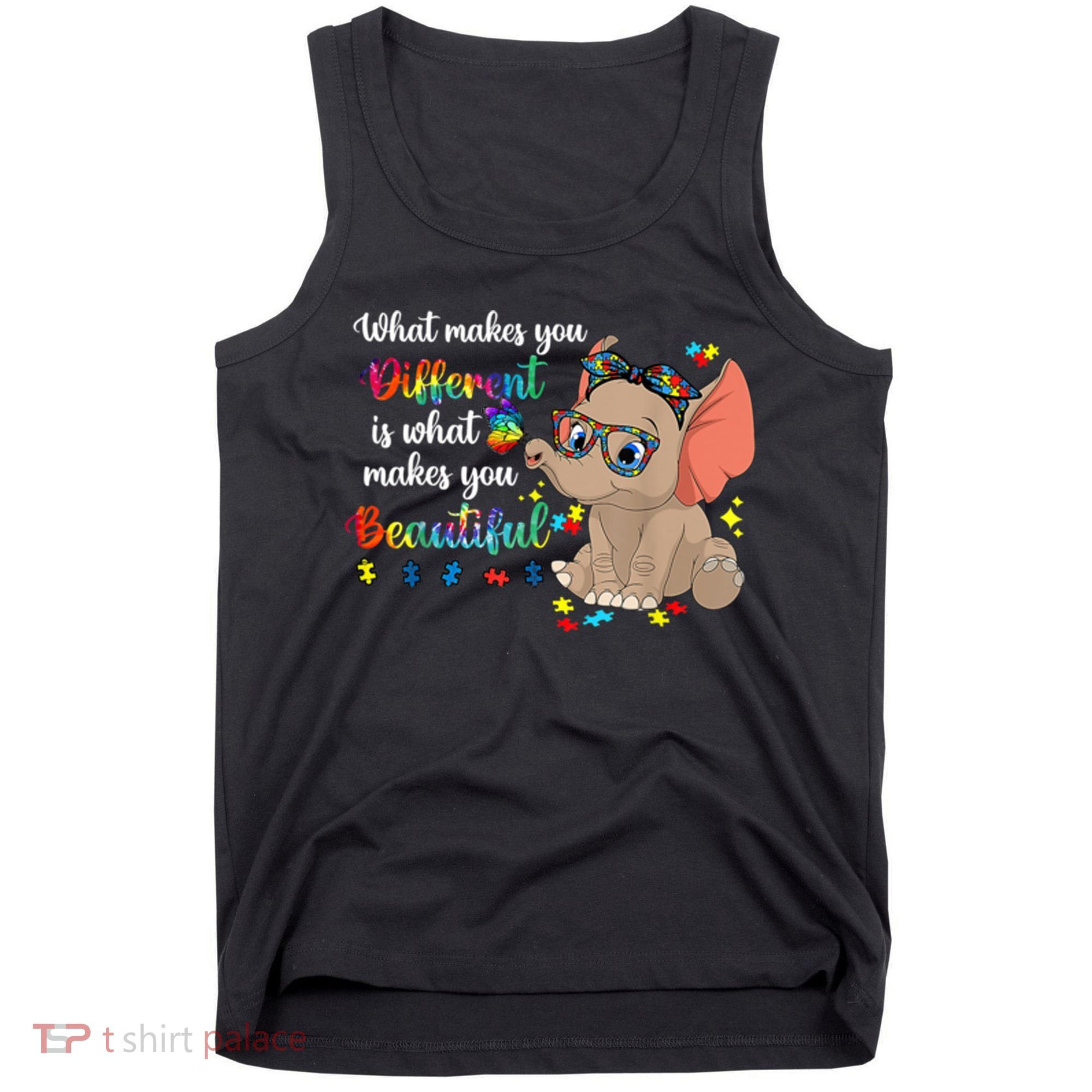 What Makes You Different Is What Makes You Beautiful Autism Tank Top