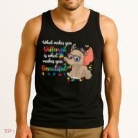 What Makes You Different Is What Makes You Beautiful Autism Tank Top thumb 3