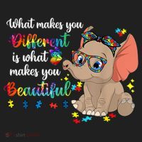 What Makes You Different Is What Makes You Beautiful Autism Golf Towel thumb 3