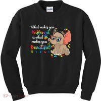 What Makes You Different Is What Makes You Beautiful Autism Kids Sweatshirt thumb 0