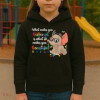 What Makes You Different Is What Makes You Beautiful Autism Kids Hoodie thumb 3