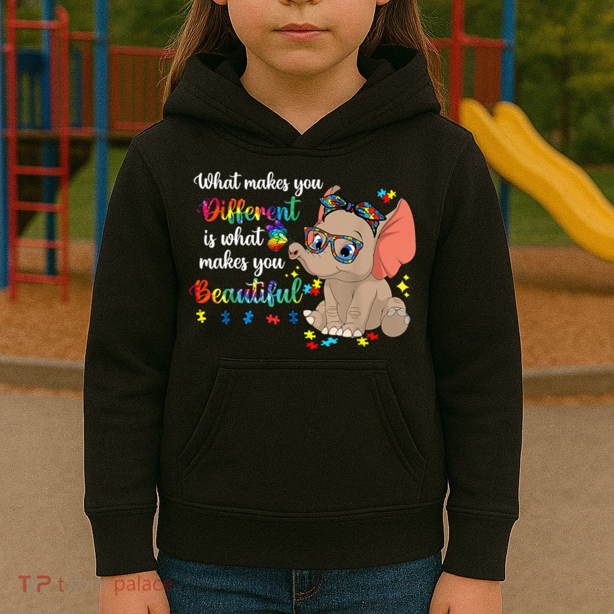 What Makes You Different Is What Makes You Beautiful Autism Kids Hoodie