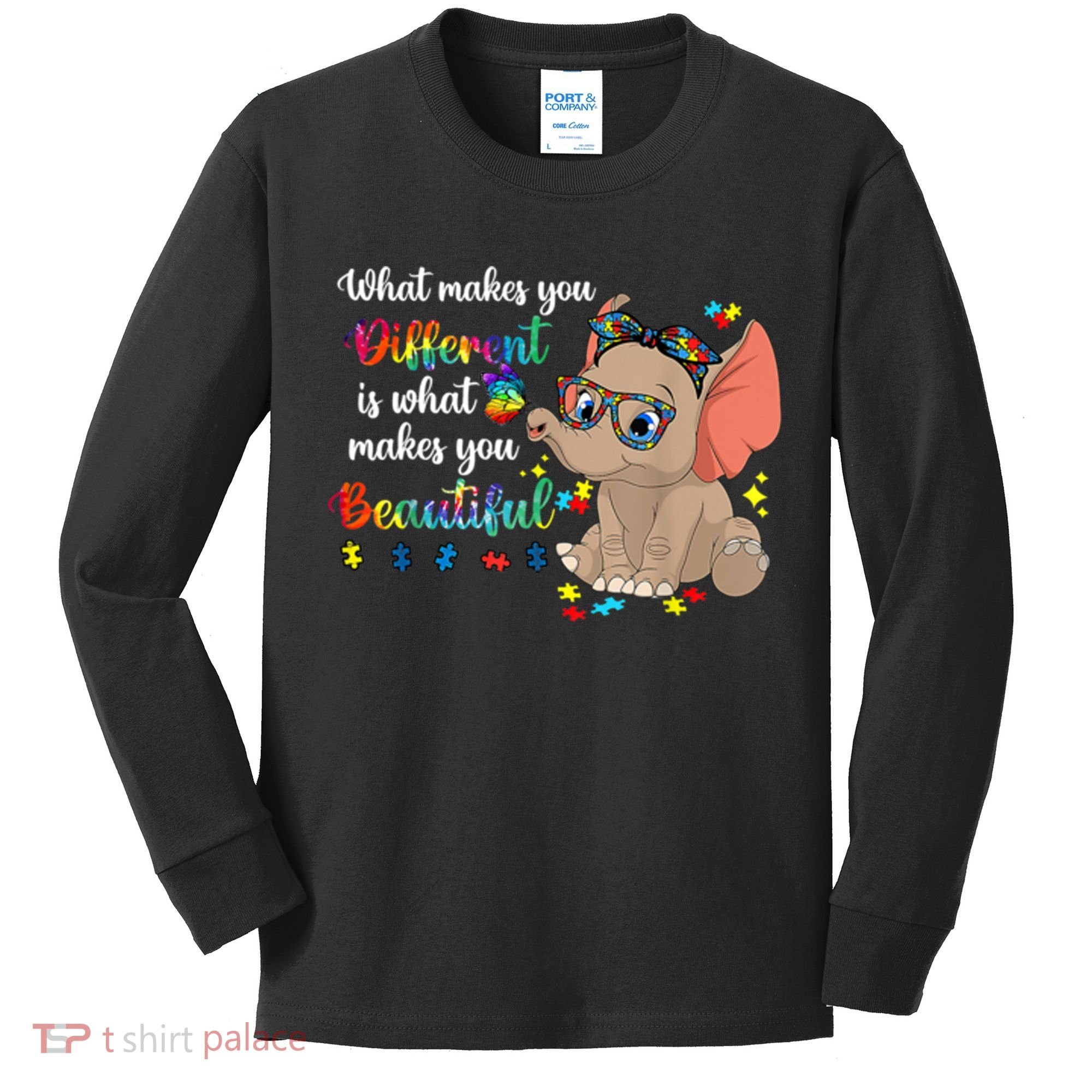 What Makes You Different Is What Makes You Beautiful Autism Kids Long Sleeve Shirt