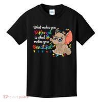What Makes You Different Is What Makes You Beautiful Autism Kids T-Shirt thumb 0