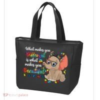 What Makes You Different Is What Makes You Beautiful Autism Tote Bag thumb 3
