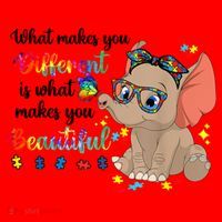 What Makes You Different Is What Makes You Beautiful Autism Santa Hat thumb 1