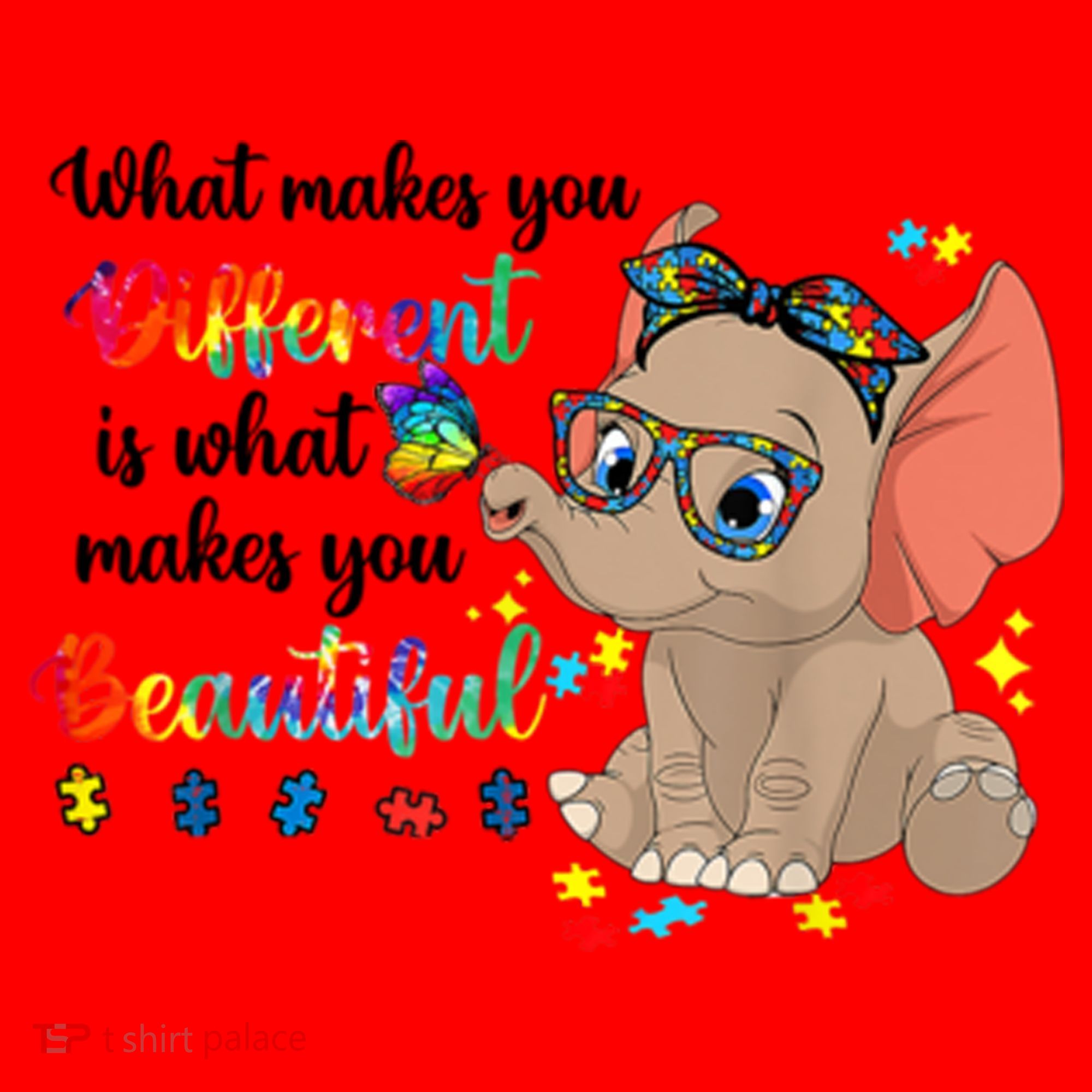 What Makes You Different Is What Makes You Beautiful Autism Santa Hat