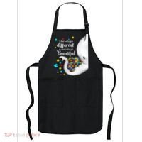 What Makes You Different Elephant Mom Autism Child Awareness Apron thumb 0