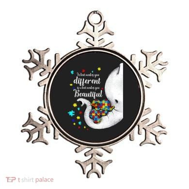 What Makes You Different Elephant Mom Autism Child Awareness Ornament