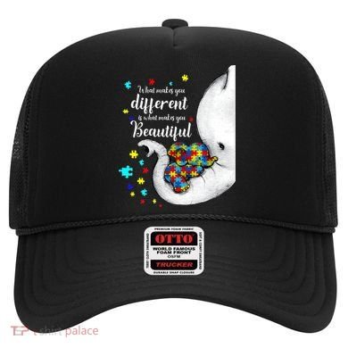 What Makes You Different Elephant Mom Autism Child Awareness Hat