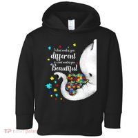 What Makes You Different Elephant Mom Autism Child Awareness Toddler Hoodie thumb 0