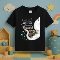 What Makes You Different Elephant Mom Autism Child Awareness Toddler T-Shirt thumb 3