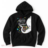 What Makes You Different Elephant Mom Autism Child Awareness Hoodie thumb 0